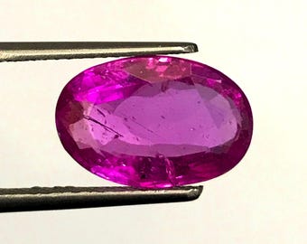 SAPHIR ROSE naturel | 5,23 carats couleur rose fluo riche lustre scintillant AAA+++ saphir rose naturel de qualité supérieure | Véritable saphir rose.