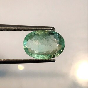 COLOMBIAN EMERALD | 2.38 Carats Rich Mint Green Color Sparky Luster AAA Fine Quality Natural Colombian Emerald | Genuine Colombian Emerald.