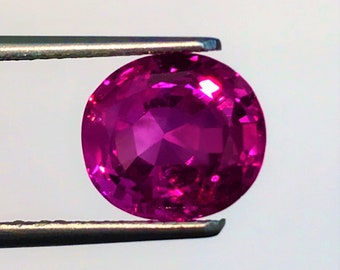 GRS Certified Natural BURMESE Ruby | 4.33 Carats Rich Pinkish Red Color Sparky Luster AAA+++ Fine Quality Natural No Heat Fine Burmese Ruby.