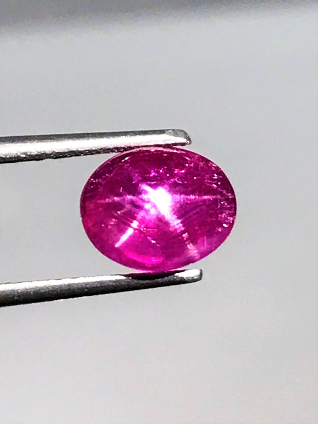 Natural BURMA STAR Ruby | 4.29 Carats Rich Red Color Six Ray Star AAA ...