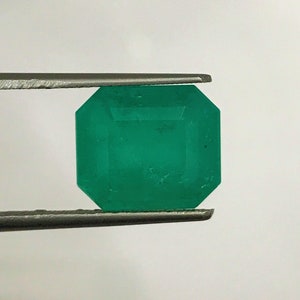 COLOMBIAN EMERALD | 7.73 Carats Rich Dark Green Color High Luster AAA+++ Fine Quality Natural Colombian Emerald | Genuine Colombian Emerald.