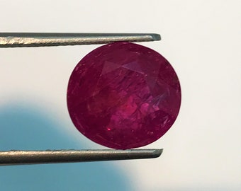 Natural BURMA RUBY | 7.22 Carats Rich Pigeon Blood Red Color Sparky Luster AAA+++ Fine Quality Natural No Heat Burma Ruby|Genuine Burma Ruby