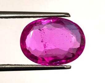 SAPHIR ROSE naturel | 5,84 carats couleur rose vif riche lustre scintillant AAA+++ saphir rose naturel de qualité supérieure | Véritable saphir rose.