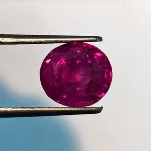 GRS Certified Natural BURMA Ruby | 5.18 Carats Rich Pinkish Red Color Fiery Sparky Luster AAA+++ Fine Quality Natural No Heat Burma Ruby.