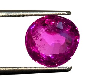 SAPHIR ROSE naturel | 5,31 carats Couleur rose vif riche, lustre scintillant AAA+++ Saphir rose naturel de qualité supérieure | Véritable saphir rose.