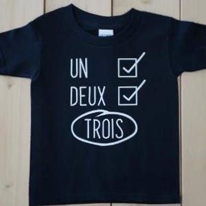 Trois French Birthday Shirt, Third Birthday Shirt in French, 3rd Birthday Shirt in French, Kids Birthday Shirt, Personalised Birthday Shirt