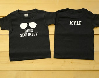 Customized Ring Security with Name T-Shirt, Ring Security with Sunglasses T-Shirt, Personalized Ring Security T-Shirt, Ring Security Shirt