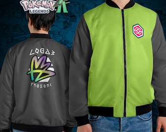 Chaqueta inspirada en Pokémon Legends ZA (no oficial) / Unisex, de nailon con cremallera / Chaqueta para gamers / Para jóvenes y adultos