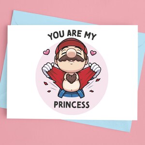 You Are My Princess / SUPER MARIO Valentine's Day Card