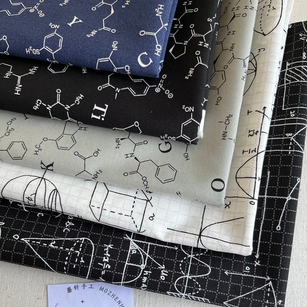 Math Fabric - Etsy