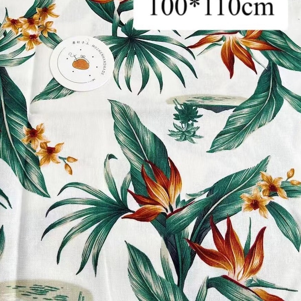 Tropical Fabric - Etsy
