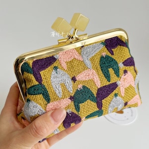 565# Padrão de raposa fofo feito à mão com tecido projetado por Mina Perhonen/Bolsa de grande capacidade/Bolsa de maquiagem/Organizador de maquiagem/Armazenamento de maquiagem