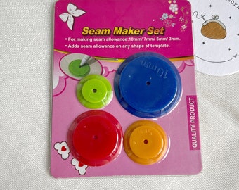 7002# Set de couture pour sac à main DIY, 4 pièces un jeu pour faire un surplus de couture : 10 mm/7 mm/ 5 mm/ 3 mm, surplus de couture pour la fabrication de sac à main