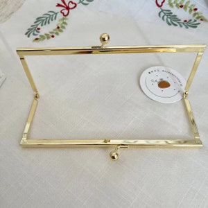 3010# 7cm*18.3cm Gold Color Clasp Purse Frame/ Square Kisslock Bag Frame/ Elegant Clutch Purse Frame/ Clutch Frame/ DIY Bag Frame