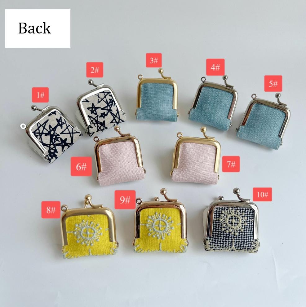 653# Handmade Super Mini Kisslock Coin Purse With Mina Perhonen