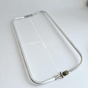 3319# 40cm Doctor Bag Frame Aluminium Tube Purse Frame, Large Bag Frame Clasp, Large Purse Frame