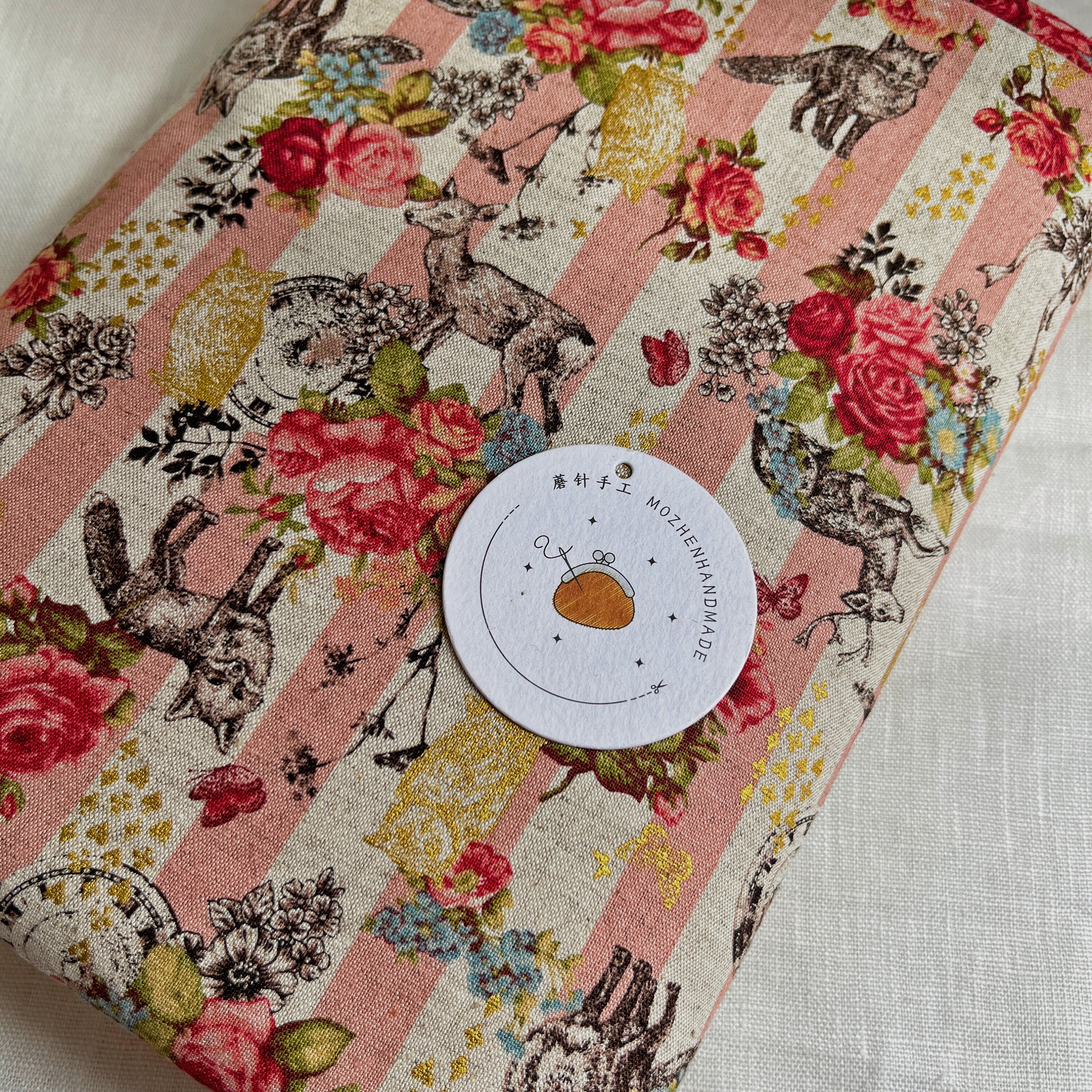 ☆kukka☆ 1120# KOKKA Retro Romantic Style Rose, Fox and Deer With