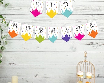 Eid Mubarak Bunting / Banner - Digital Download