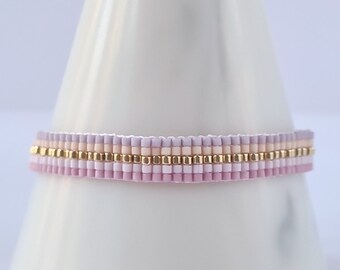 Pastel Friendship Bracelet • Dainty Beaded Bracelet • Minimalist Adjustable Jewellery • Gift for Best Friend
