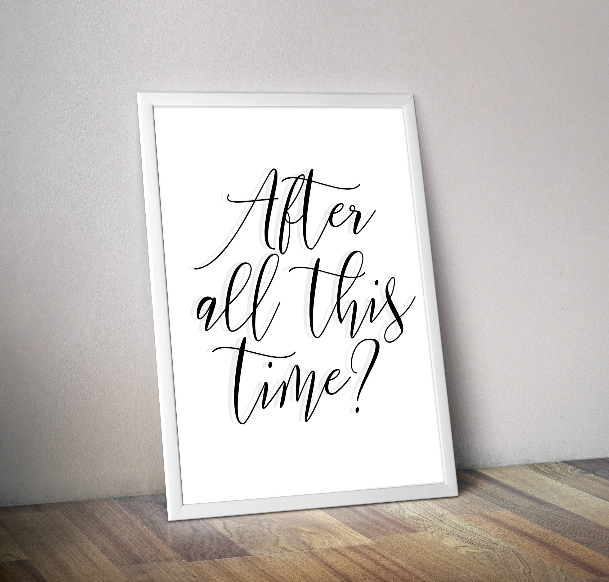 Harry Potter Printable Wall Art. After All This Time Always. Etsy