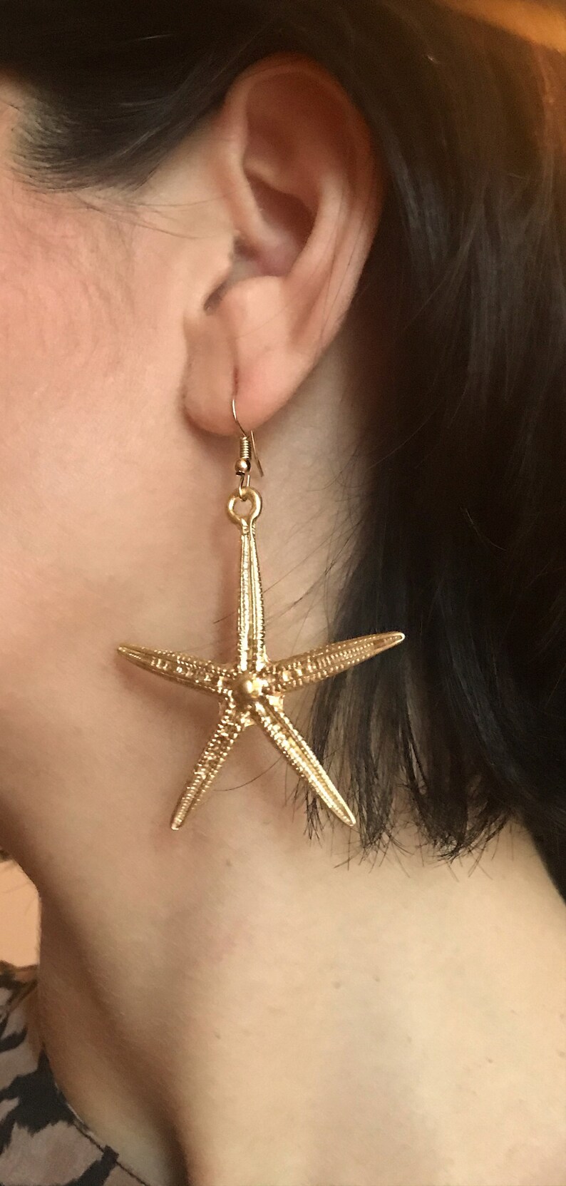 Starfish Earrings 24K Gold-Filled Earrings Gold Starfish Earrings Mother/'s Day Gift Minimalist Jewelry Unique Everyday Earrings