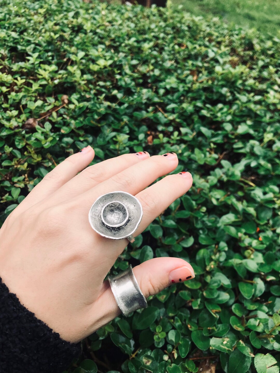 Antique Hammered Silver Boho Rings, Boho Jewelry, Handcraft Boho Rings ...