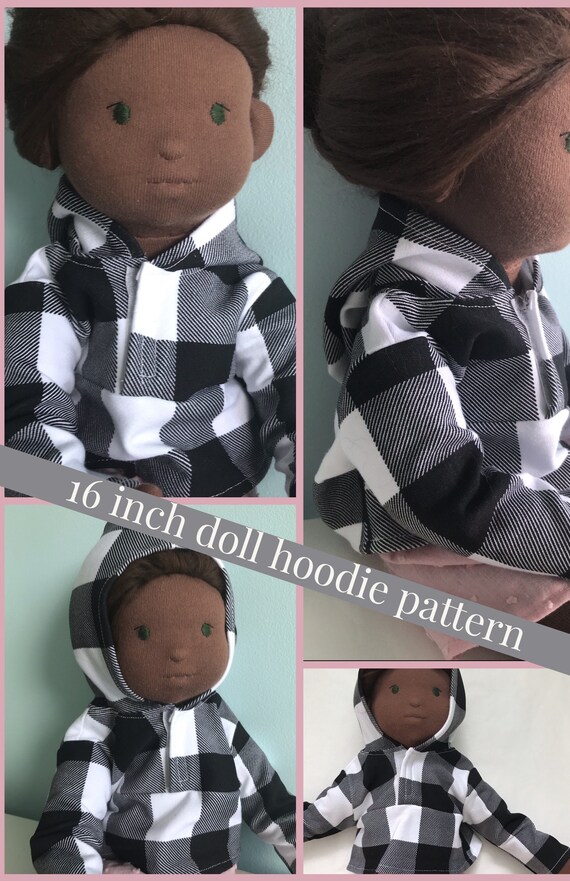 16 inch doll hoodie pattern and tutorial Etsy