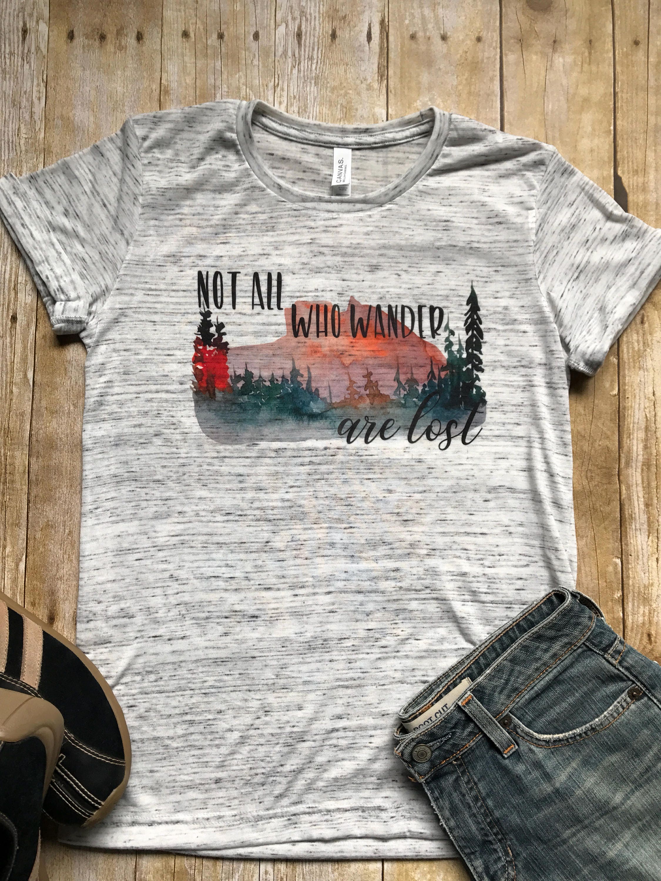 Not all who Wander are Lost Shirt, Wanderlust Shirt, Boho Shirt, Hiki…
