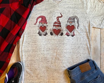 Valentine Gnome Shirt | Valentines Day Shirt | Valentine Shirt for Woman | Gnome Valentine Gift | Gnome Shirt | Gnome Gift | Gift for BFF