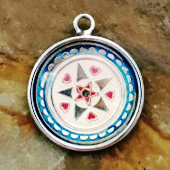 Vintage Dutch Hex Art Charm Intaglio Charm Dutch C