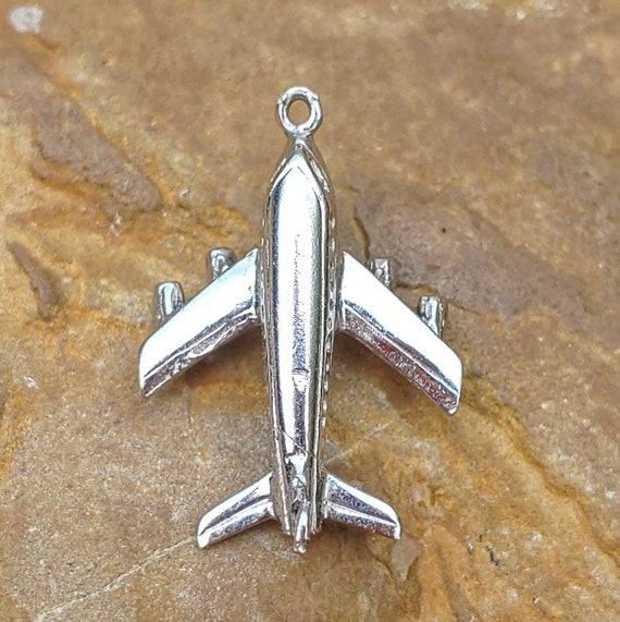 Jet Airplane Travel Charm Sterling Silver Jet Airplane Travel Charm Sterling Silver