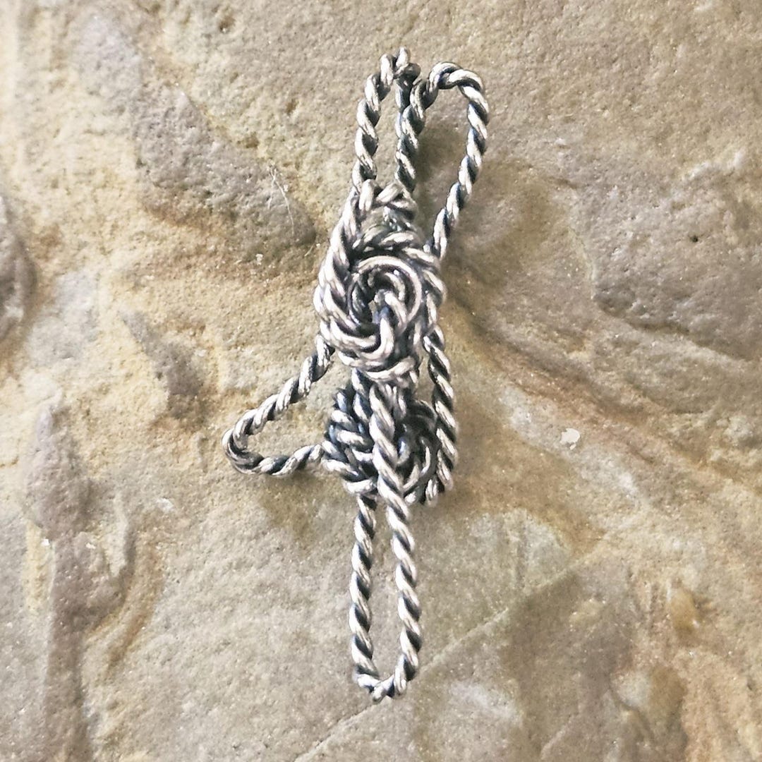 Vintage Sterling Silver Cowboy Rope Charm - Lasso Keepsake - Etsy