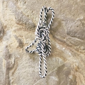 Vintage Sterling Silver Cowboy Rope Charm - Lasso Keepsake
