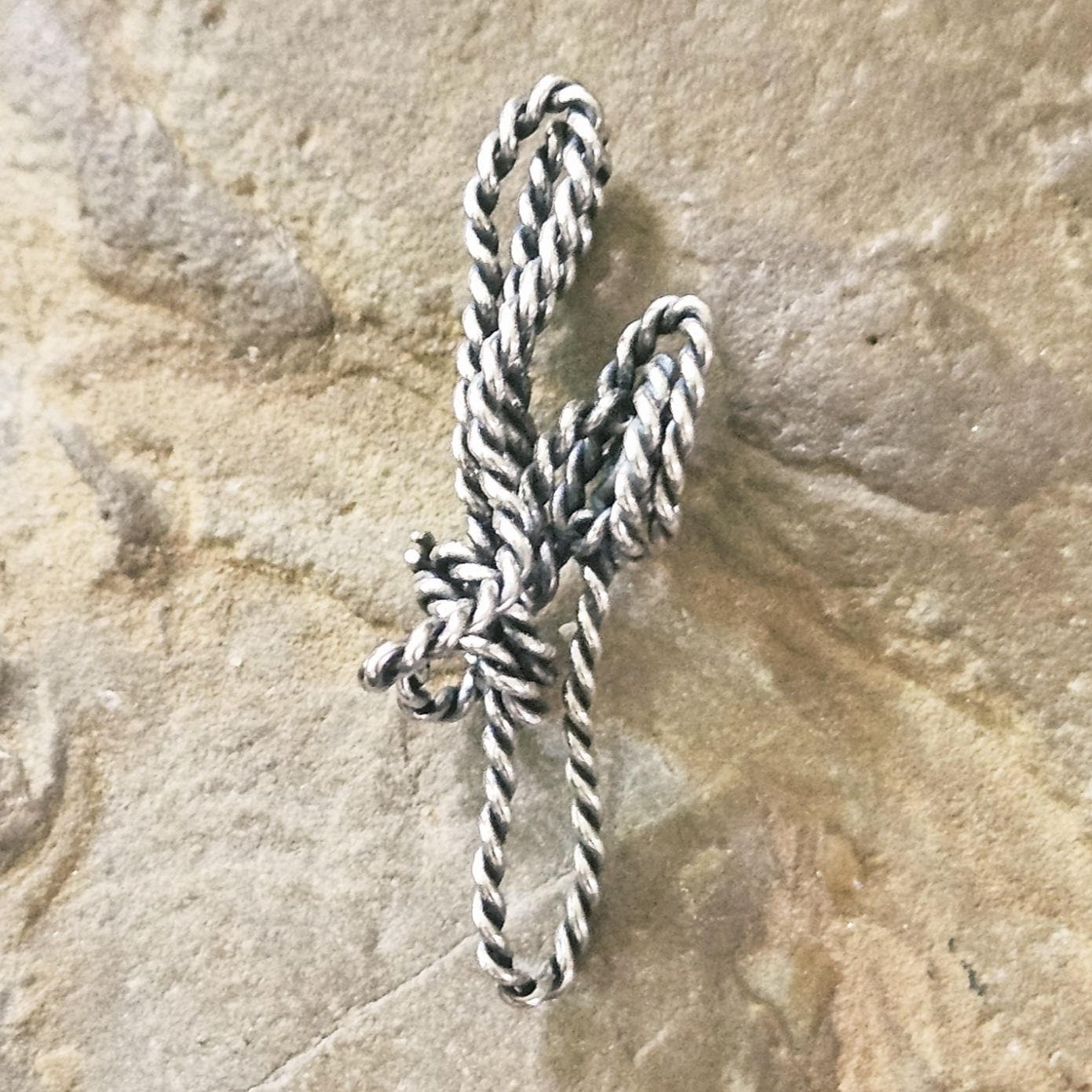 Vintage Sterling Silver Cowboy Rope Charm - Lasso Keepsake - Etsy