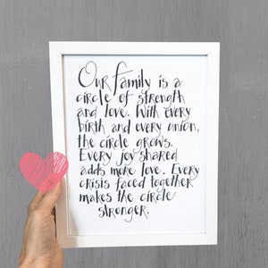 Our Family Saying - Framed
