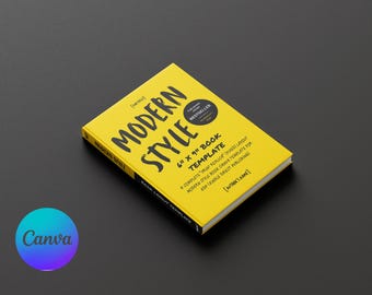 Modern Style Book Template – 6" x 9" | Fully Editable in Canva