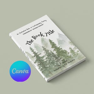 Modello di libro di poesie illustrato per l'autopubblicazione - Interno KDP modificabile Canva 6x9, pronto per IngramSpark, layout di libro modificabile