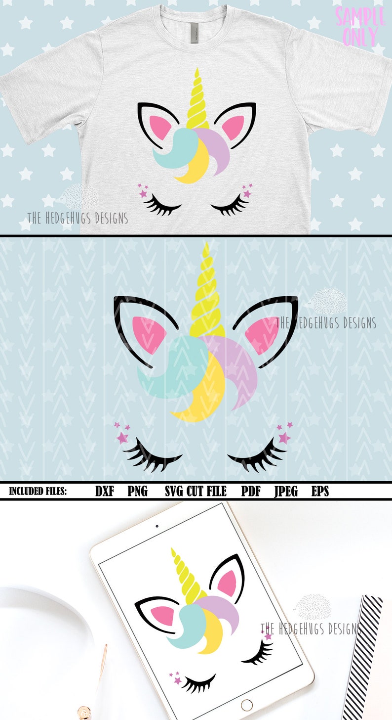 Download Unicorn SVG Bundle Unicorn Face svg birthday squad svg | Etsy