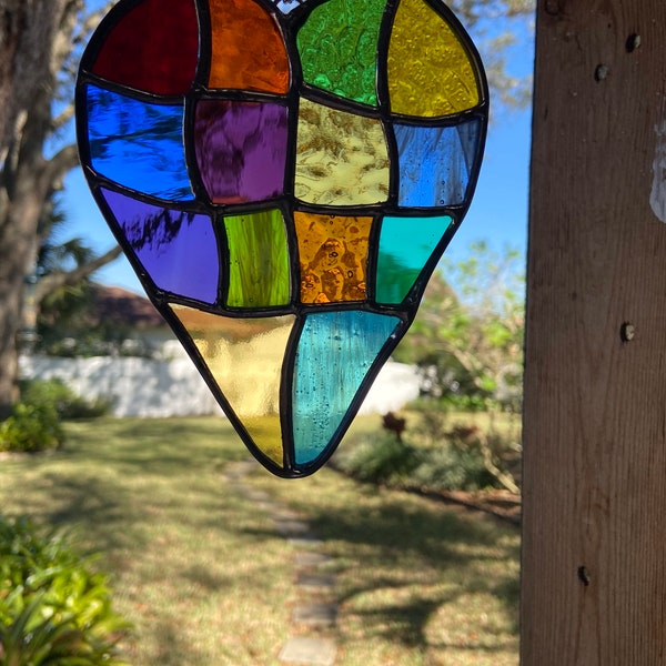 Stained Glass Hearts Etsy