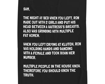 Jersey Shore 'The Note' Samtdecke: Lustiges Geschenk