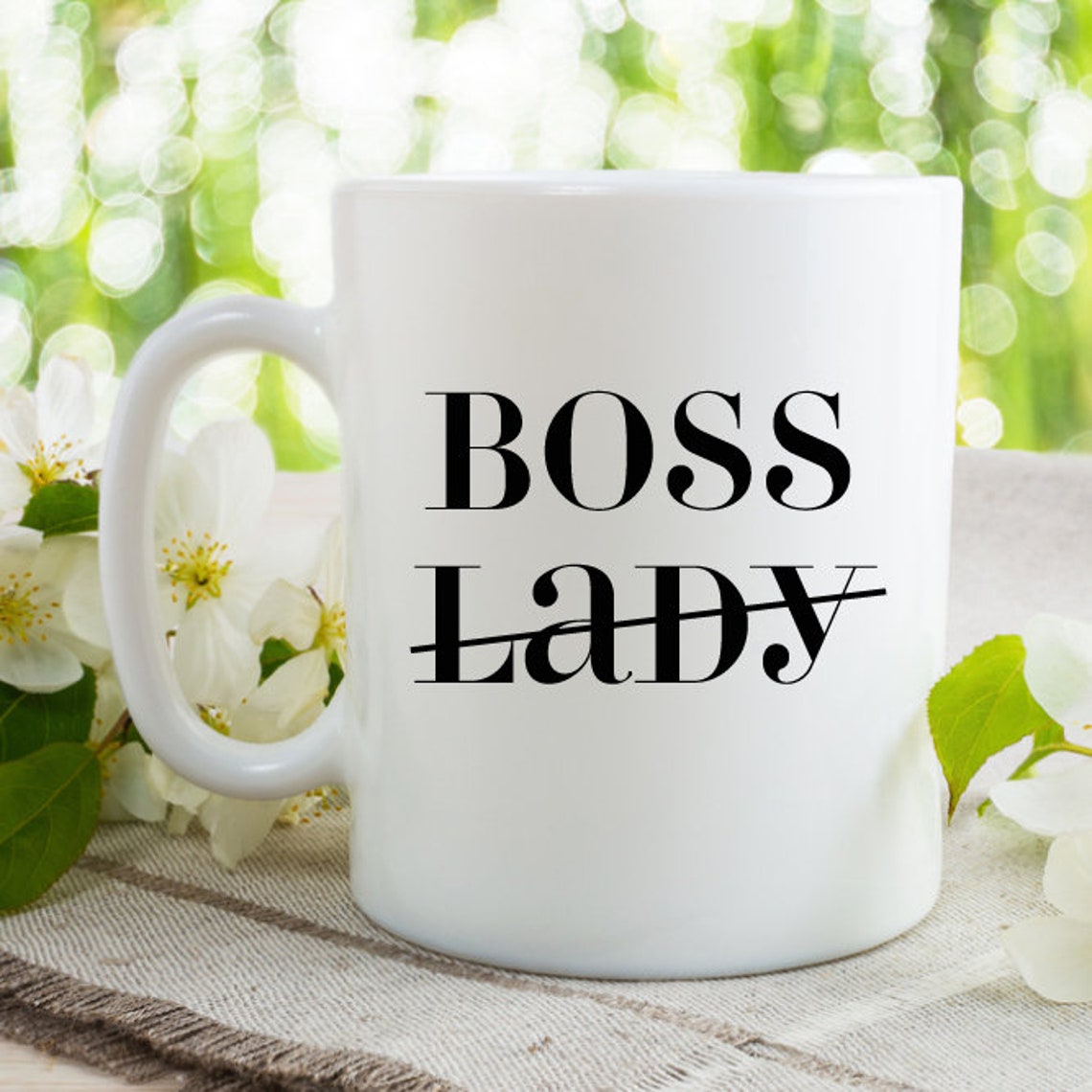 Boss Lady White 11 Oz Coffee Mug Birthday Gift Weddding | Etsy