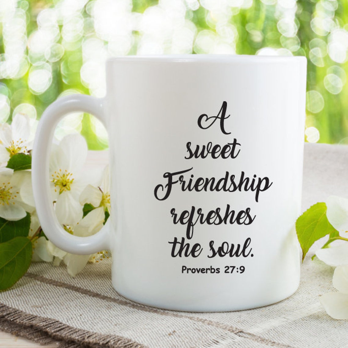 A Sweet Friendship Refreshes the Soul White 11 Oz Coffee Mug Etsy
