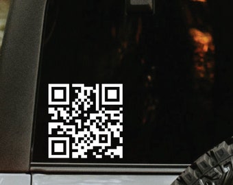Website Custom QR Code Decal - Social Media Custom QR Code Sticker Vinyl Decal - QR Code for Truck - qr code for Car - Qr Code for Business