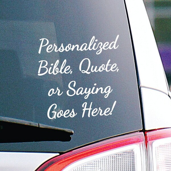 Bible Quote Car Sticker Etsy