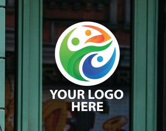 Decalcomania con logo personalizzato a colori: finestrini aziendali, camion e altro