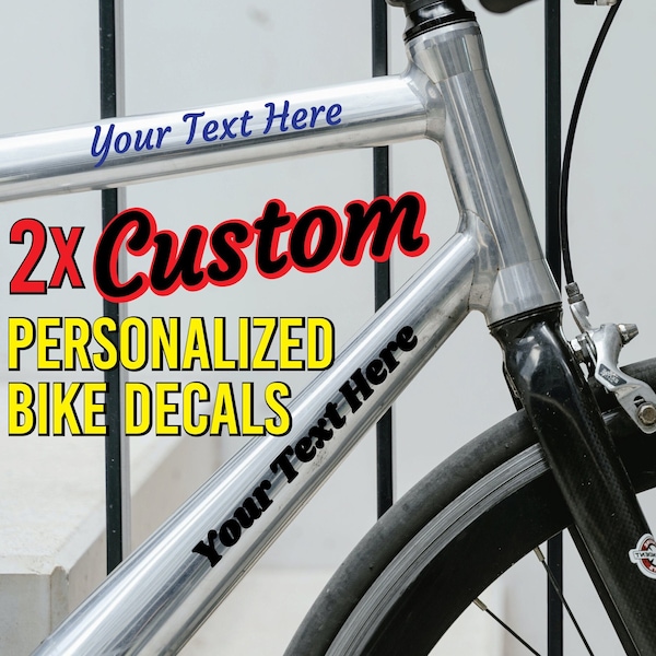 Bike Frame Decal Etsy