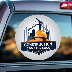 Calcomanía con logotipo personalizada a partir de archivo o fotos - Calcomanía con logotipo impresa a todo color - Calcomanías con logotipo personalizadas - Calcomanía con logotipo comercial - Calcomanía con logotipo para automóvil
