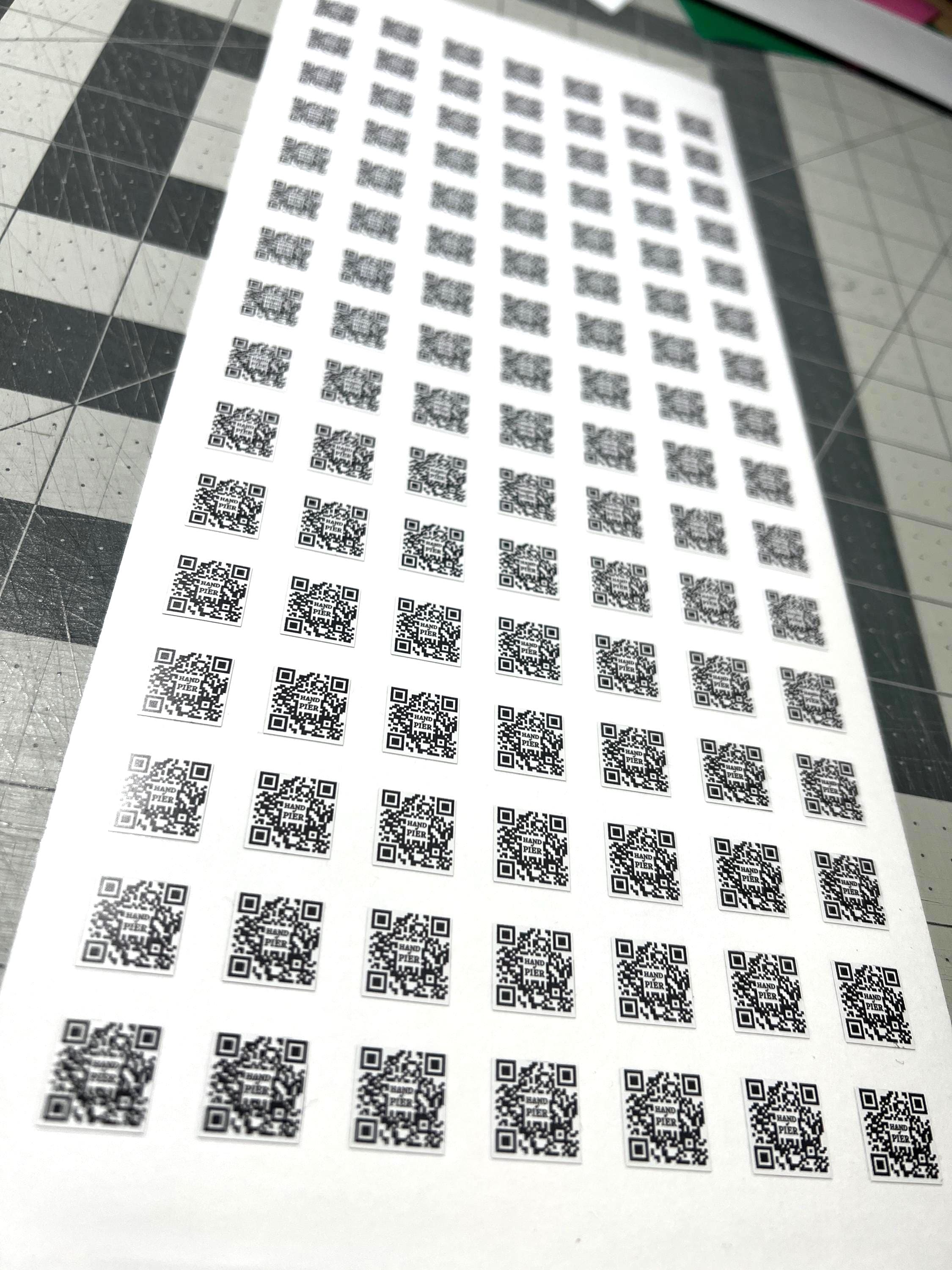 Custom QR Code Stickers: Bulk Mini Sheets for Business - Etsy UK