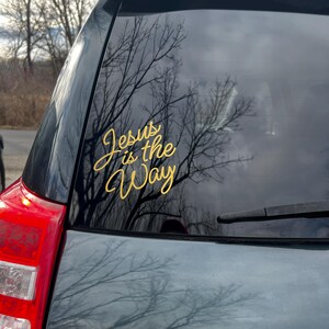 Jesus is the Way Sticker Decal - Jesus Decal - Jesus is the Way Decal Bumper Sticker - Religious Vinyl Decal - Jesus Sticker Vinyl Car Decal image 7