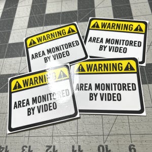 CUSTOM Warning Decal Sticker - Warning Sticker - Personalized Warning Vinyl Sticker - Warning Labels -Custom Text Warning Label Vinyl Decal image 9